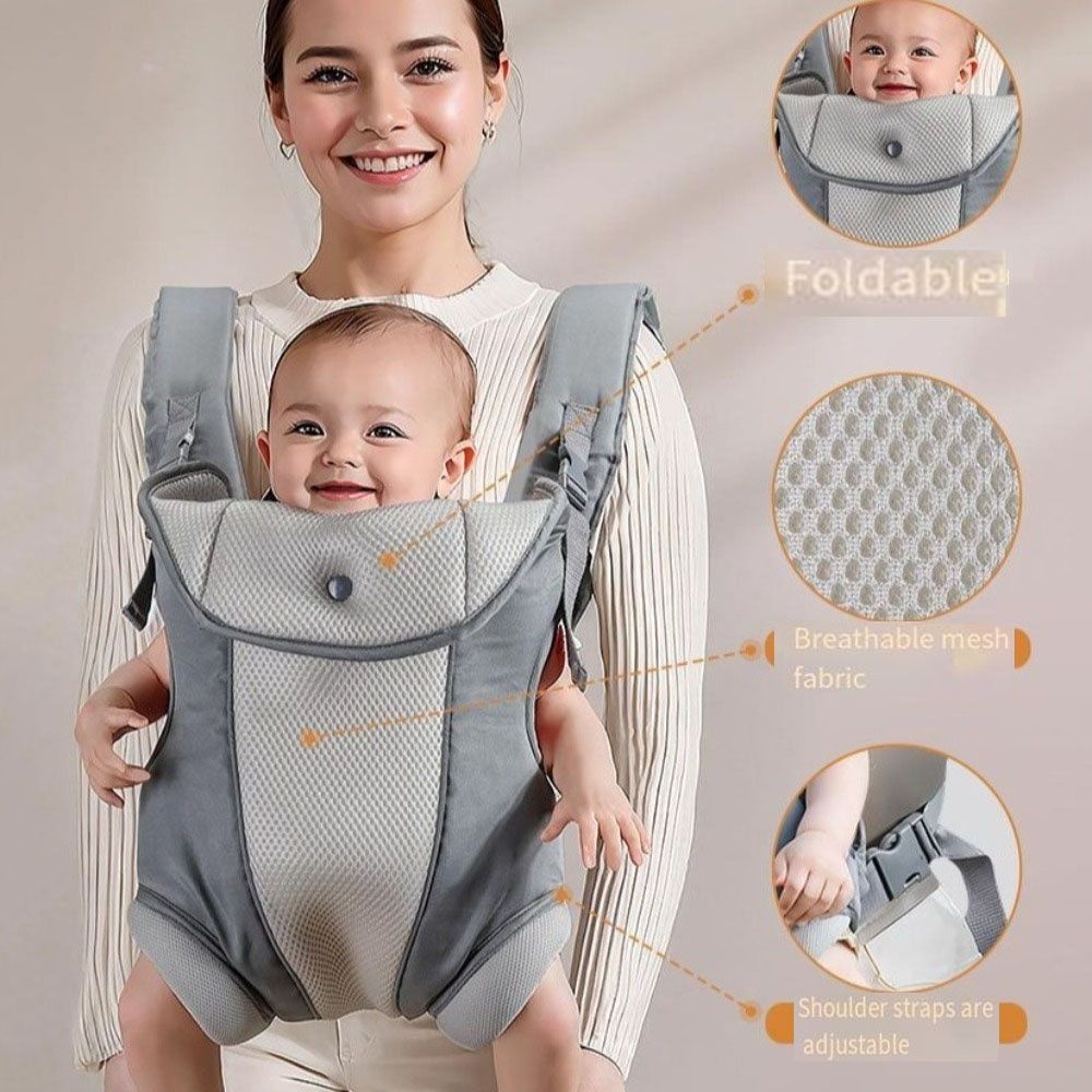 Ergonomic Baby Carrier - Ergonomic Newborn Kangaroo Wrap 4-In-1 Easily