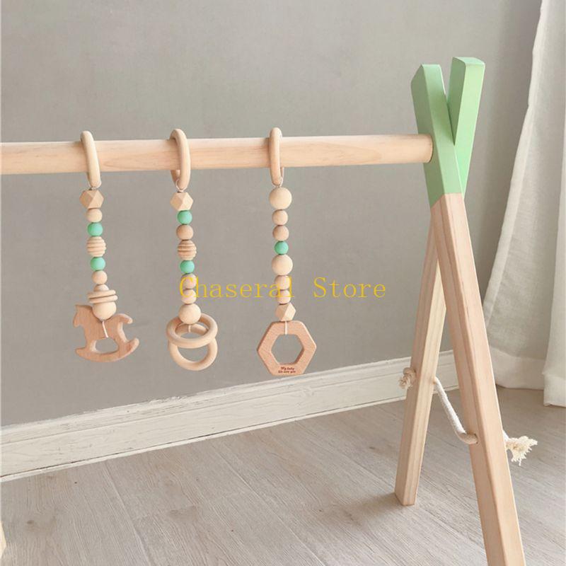 E7CE Nordic Simple Wooden Chil - Baby Swing Bouncer 评论和价格